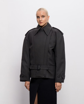 Thierry Mugler Сіра куртка з вовни 26F1MA02201039