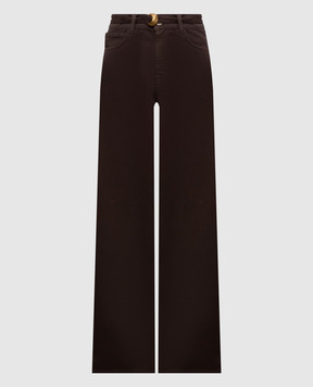 Twinset Коричневые джинсы с поясом 262TP2550