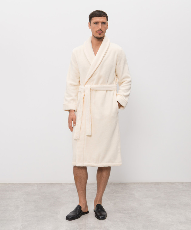 Hamam Махровый халат PERA цвета айвори PERABATHROBE изображение 3