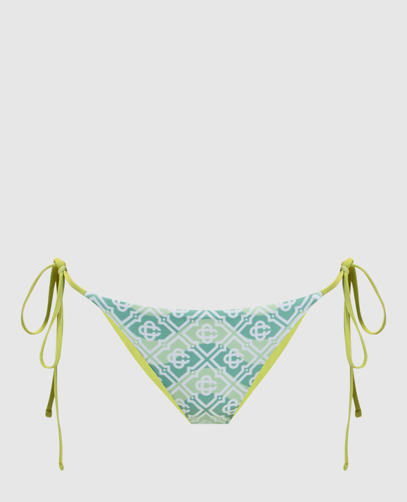 

Зеленые трусики от купальника в принт, Зеленый, Трусики от купальника