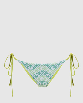 Casablanca Зеленые трусики от купальника в принт WSP26SWM02101EXBC