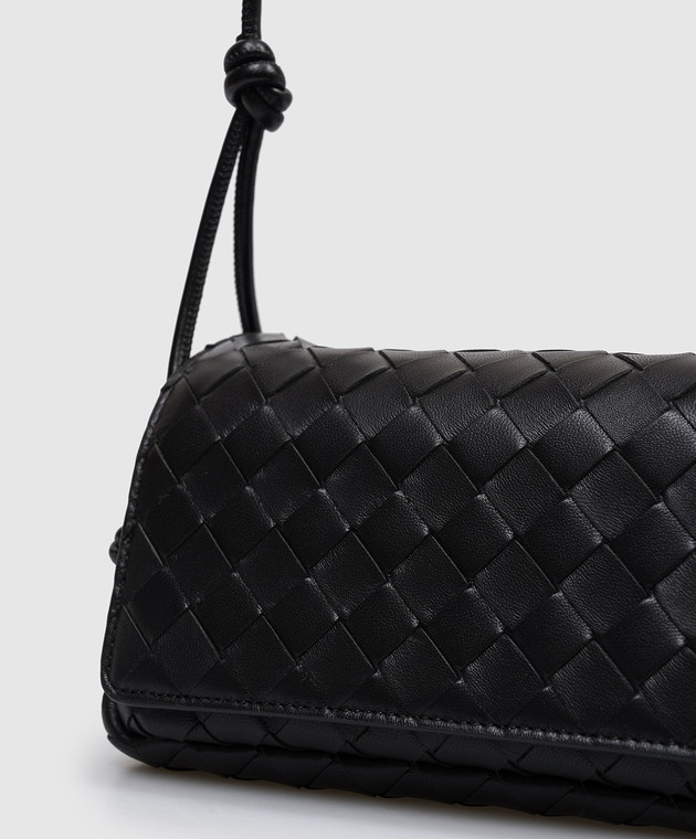 Bottega Veneta Черная кожаная сумка кросс-боди 843893VCPP0 изображение 4