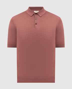 Castangia dal 1850 Бордове поло з шовком DBPB3S26