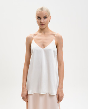 LISA YANG Білий топ із шовку 2026301