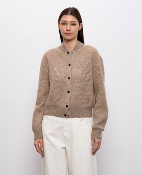 Brunello Cucinelli Бежевий кардиган з вовною MGG270506P