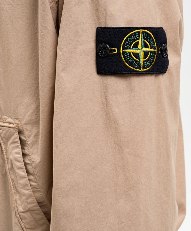 Stone Island Бежева куртка з патчем логотипа L1S156100044S0003 зображення 5
