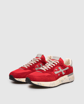 Premiata Червоні комбіновані кросівки MICK MICK01