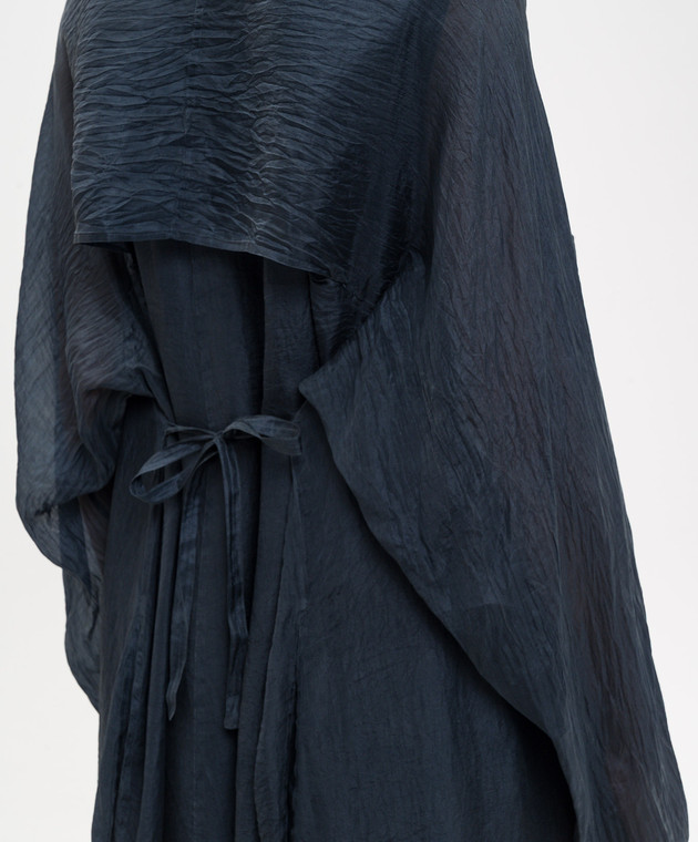 Marc Le Bihan Синій кардиган-кімоно із шовку 2300 зображення 5