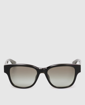 Alexander McQueen Зелені сонцезахисні окуляри з логотипом 852617J0749