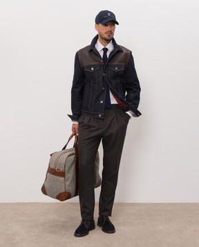 Brunello Cucinelli Коричневі штани з вовни M038PM5030