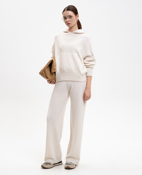 Peserico Белые худи с шерстью альпаки и шелка S99378F07K9283E