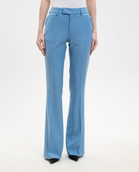 Jacob Lee Сині штани кльош з вовни WP0008SS26BS