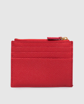 Valentino Червоний шкіряний картхолдер VLogo 9W2P0AK9SNP
