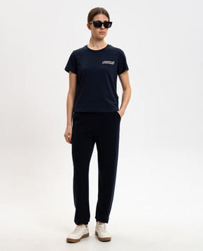 Moncler Синя футболка з логотипом L10938C0000189AUG