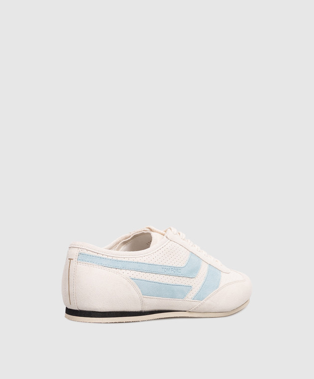 Tom Ford Белые замшевые кроссовки Brook J1595ICL128N изображение 3