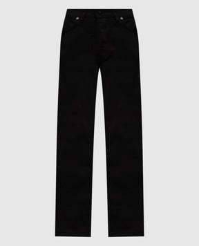 Stone Island Чорні джинси з патчем логотипа K2S15J100005S00J5