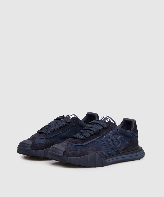 Dolce&Gabbana Синие замшевые кроссовки Dg Athletic CS2384A0836 изображение 2