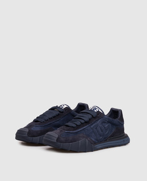 Dolce&Gabbana Сині замшеві кросівки Dg Athletic CS2384A0836