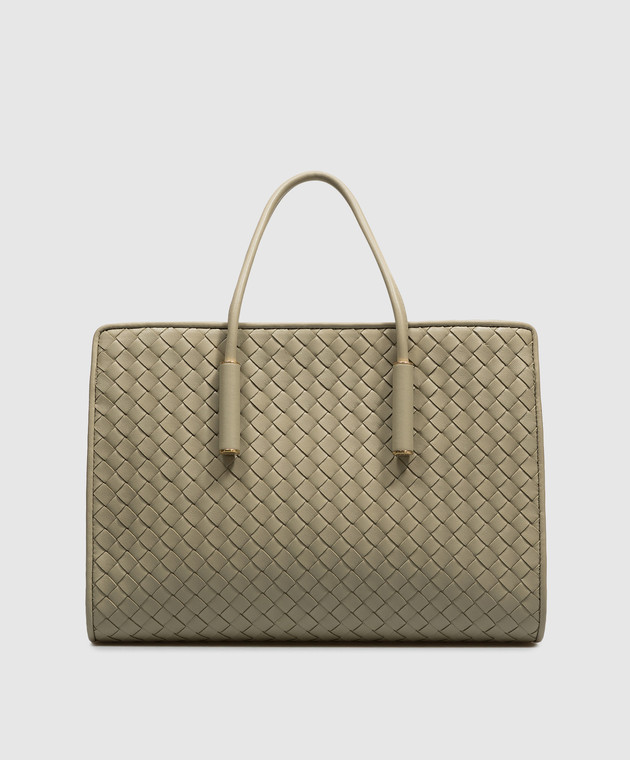 Bottega Veneta Зелена шкіряна сумка-тоут Barbara 875932V5KD0