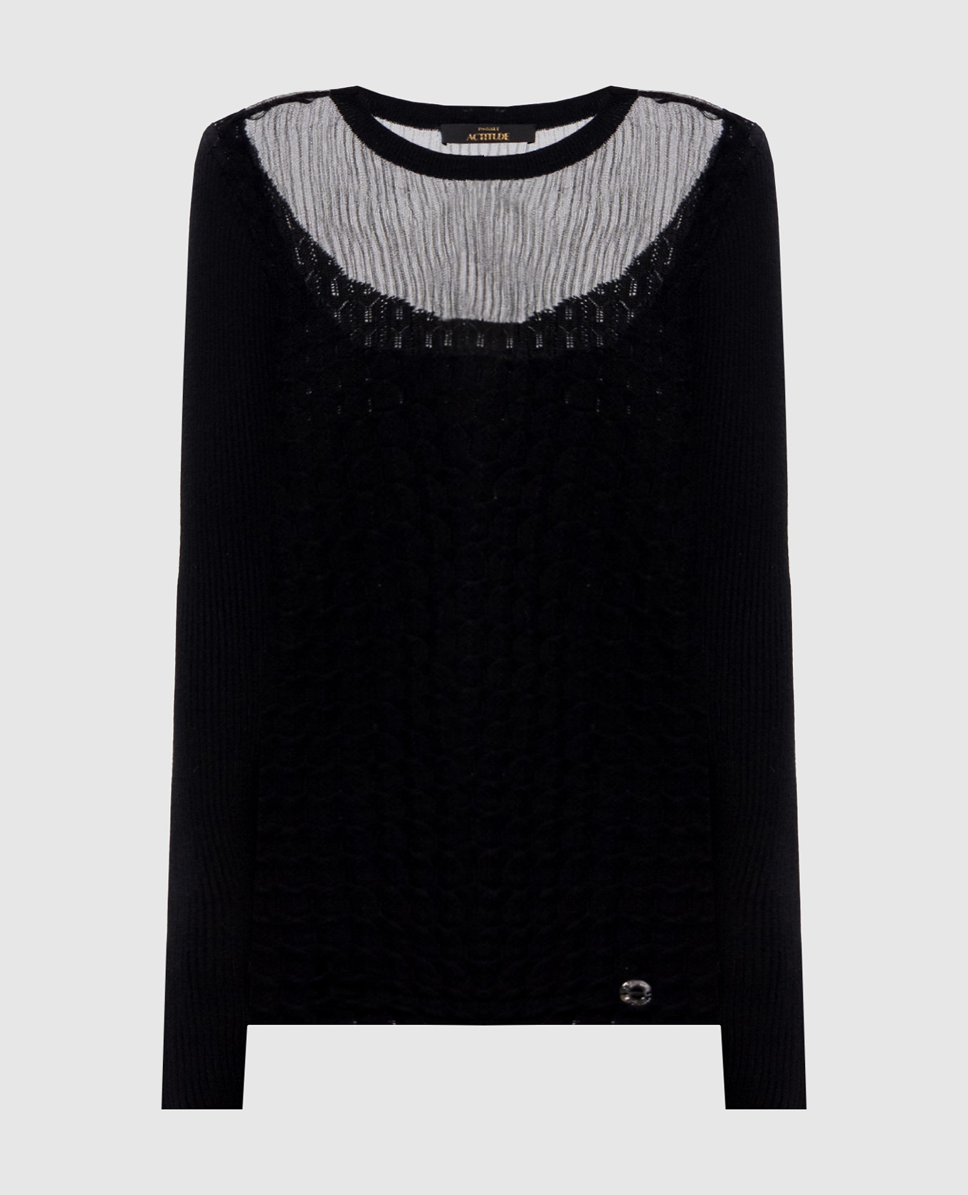 

Черный джемпер с логотипом, Джемпера