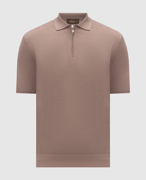 Doriani Cashmere Коричневе поло з шовком 18243299299