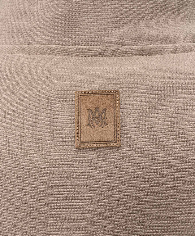 AMIRI Коричнева куртка з нашивкою логотипа AMOUJA1135 зображення 5