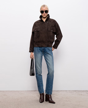 Babe Pay Pls Коричневая замшевая куртка 2614SUEDE