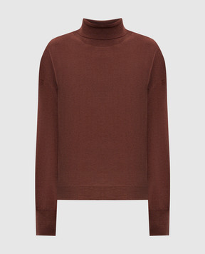 Peserico Коричневий гольф з вовни S99427F1809770