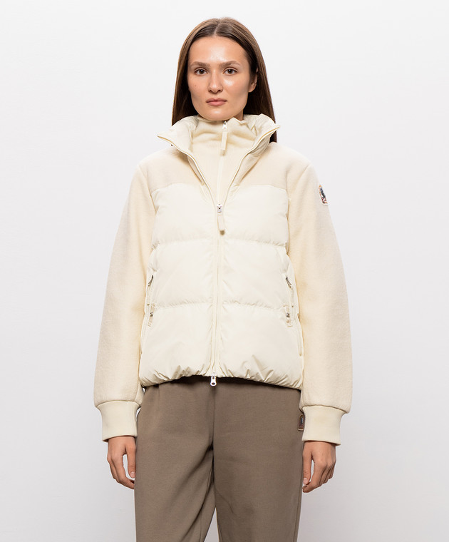 Parajumpers Пухова куртка кольору айворі Saboga 26WPWHYLV32 зображення 3