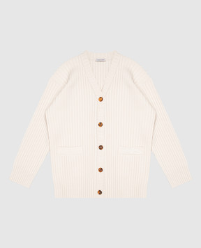 Dolce&Gabbana Детский бежевый кардиган из шерсти L5KWNYJDVNE812+