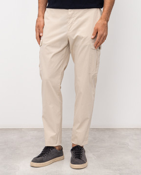 Peserico Бежеві карго з нашивкою логотипа R54727T23D00800