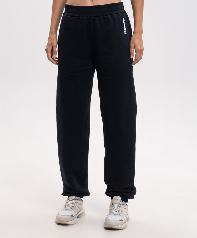 Jil Sander Голубые утепленные джоггеры с принтом логотипа JJ02KA0424J20128 изображение 3