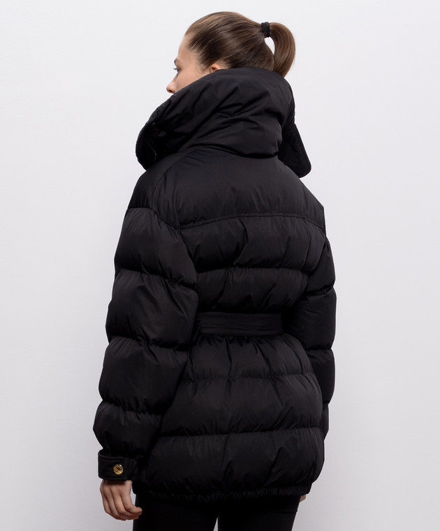Balmain Черная куртка с поясом HF1TQ040XK09 изображение 4