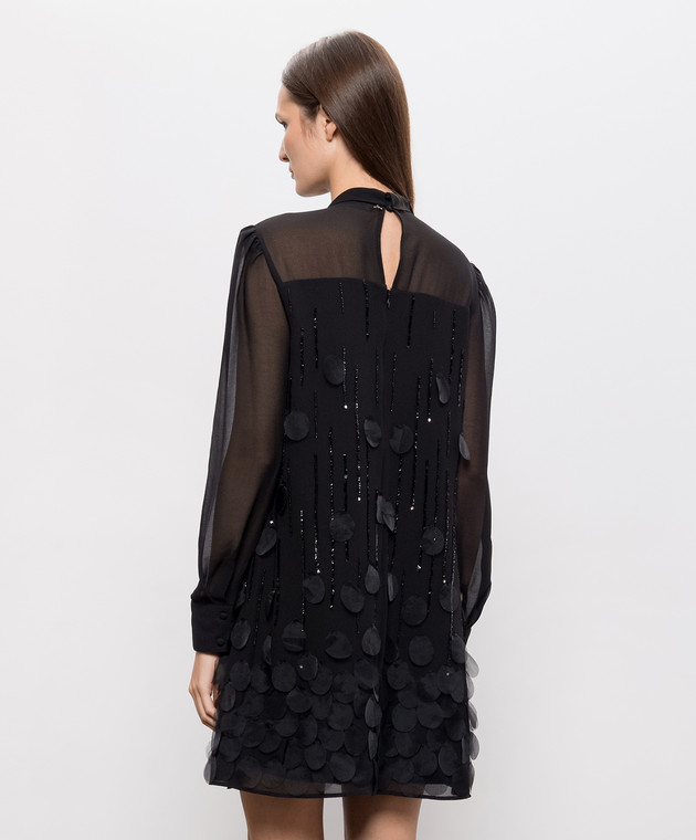 Twinset Черное платье мини 262AT2030 изображение 4