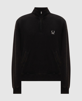 Vetements Черный утепленный свитшот с вышивкой логотипа MH27PZ187B