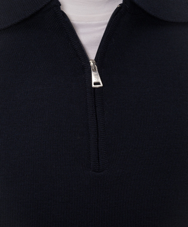 Cashmere&Whiskey Синє поло 94394Z зображення 5
