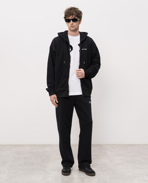 Off-White Белая футболка с принтом Palace Arrow 44MAA120Z26J001