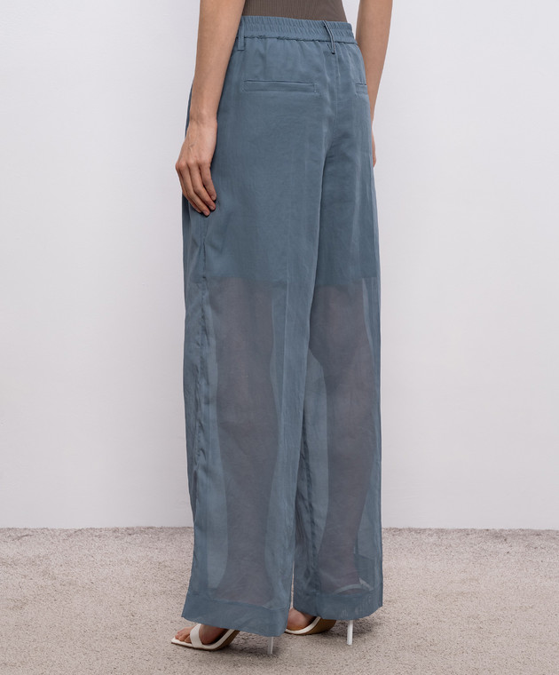 Brunello Cucinelli Блакитні штани M0F91P9174 зображення 4