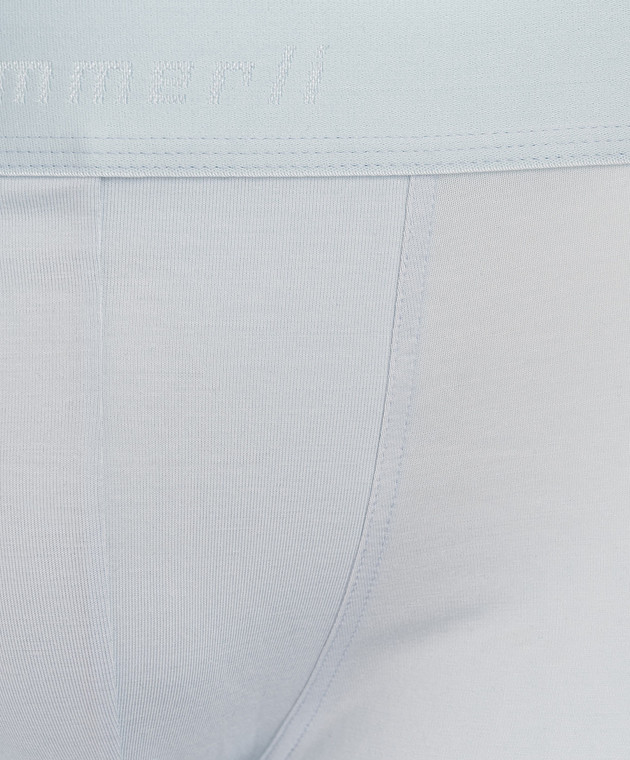 Zimmerli Голубые трусы-боксеры с логотипом 7001343514 изображение 3
