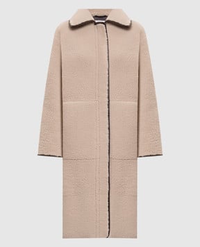 Babe Pay Pls Бежева дублянка з контрастним окантуванням 2541CURLY