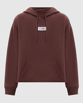 Maison Margiela MM6 Коричневые худи с нашивкой логотипа S52GU0235M25025