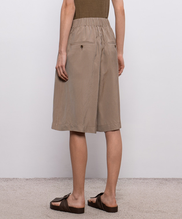 UMA WANG Бежеві бермуди Poela UW3014 зображення 4