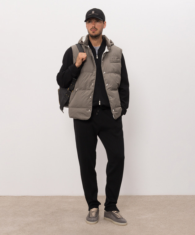 Brunello Cucinelli Темно-синие спортивные штаны MM8313263G изображение 2