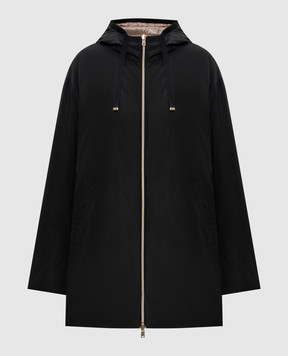 Herno Чорна двостороння пухова куртка PI002221D12483Z