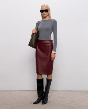 Twinset Бордовая юбка 262AP2293