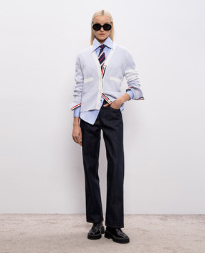 Thom Browne Сірий кардиган FKC207B00219