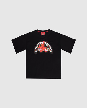 Sprayground Дитяча чорна футболка Get Out Bear SPY1423BLK