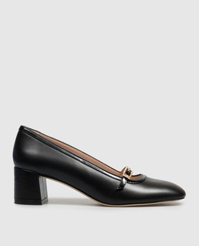 Stuart Weitzman Чорні шкіряні туфлі Georgie SO100