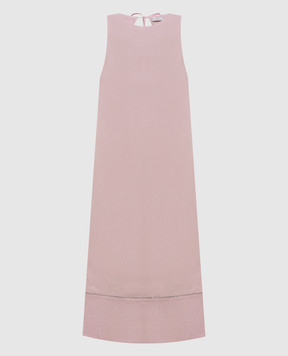 Peserico Рожева сукня з ланцюжком моніль A0271901979