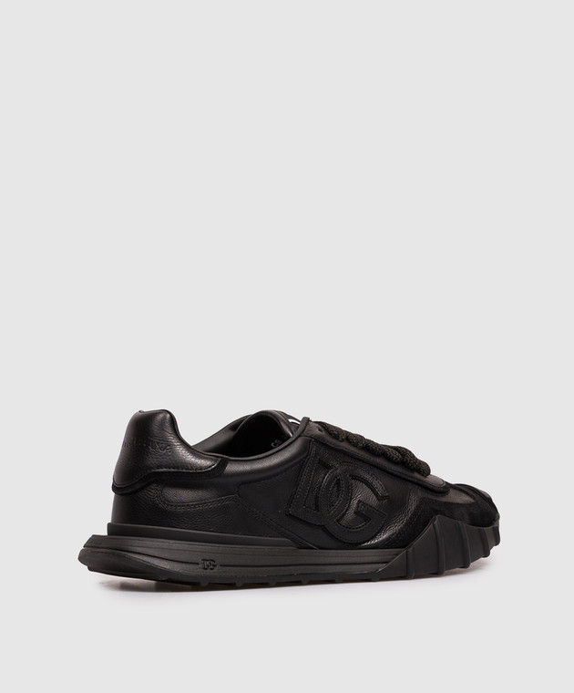 Dolce&Gabbana Чорні шкіряні кросівки Dg Athletic CS2384A0569 зображення 3